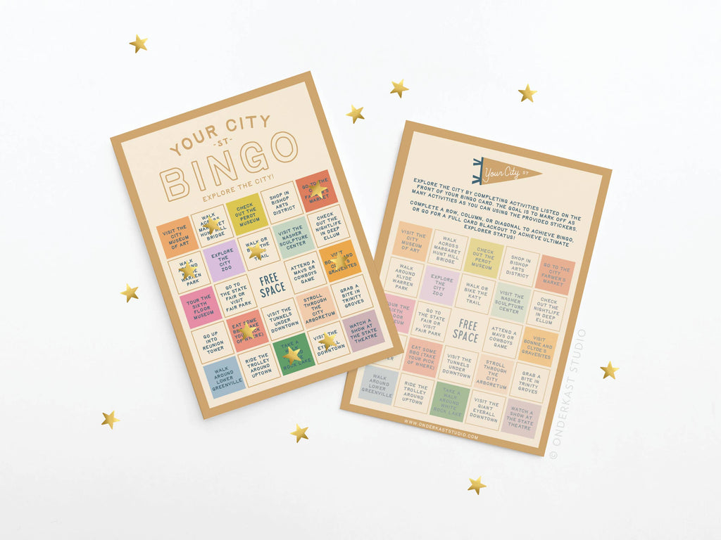 Custom City Explorer Bingo Card