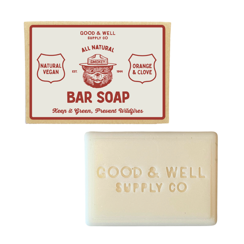 Smokey Bear Bar Soap - Orange & Clove