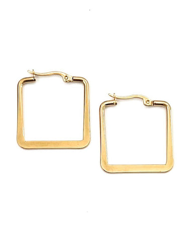 Eudora Square Hoop Earrings