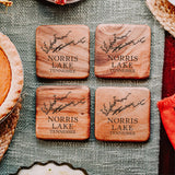 Tablerock Walnut Coasters  -  Set of 4