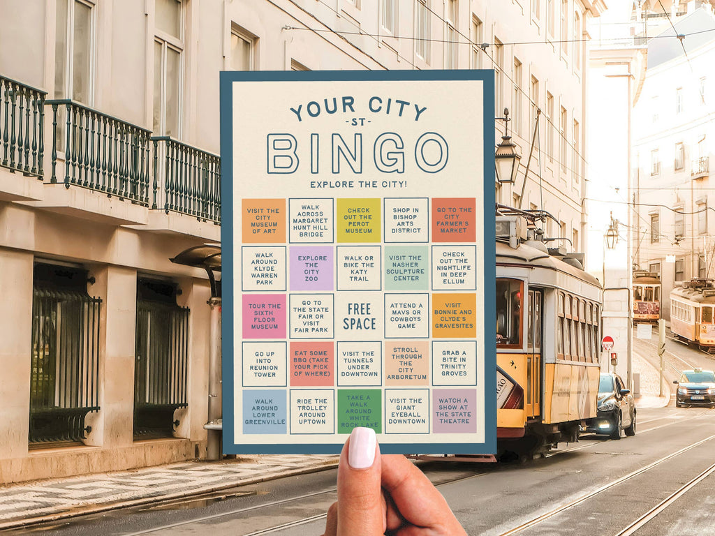Custom City Explorer Bingo Card