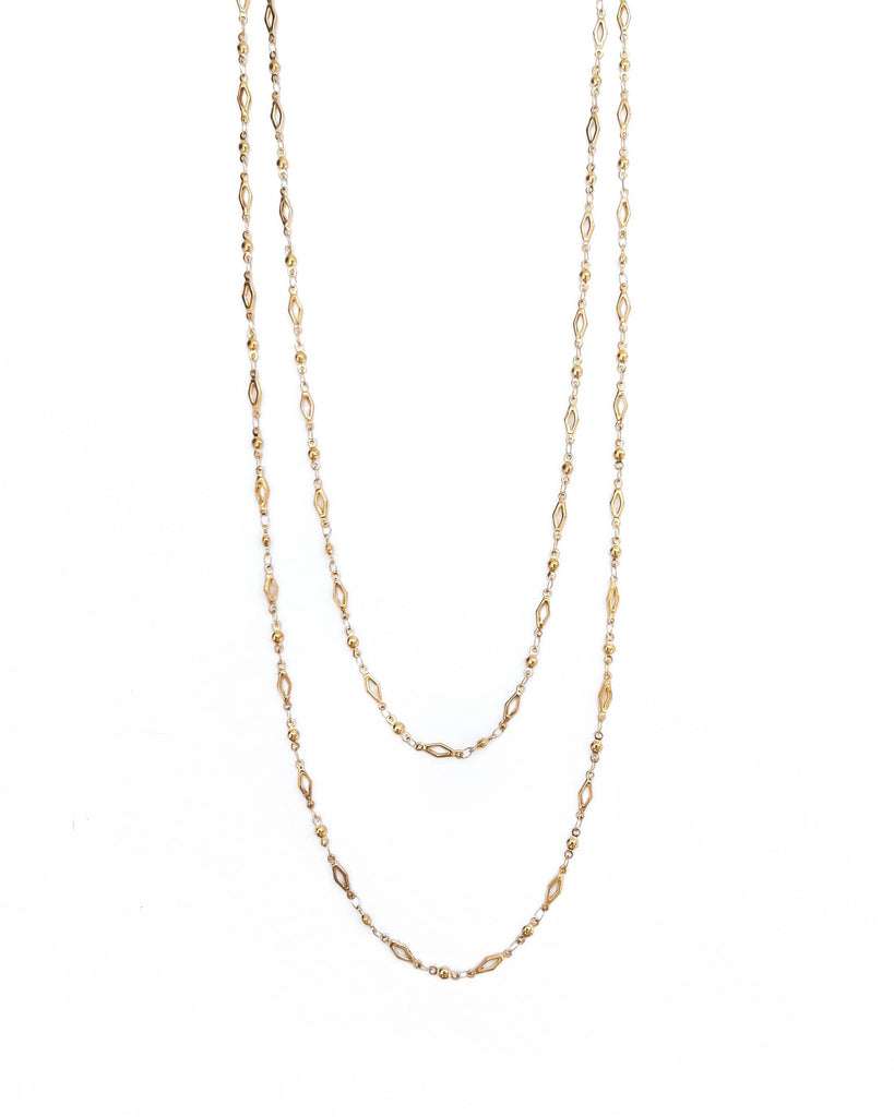 Merida Long Fancy Link Chain Necklace || Choose Style