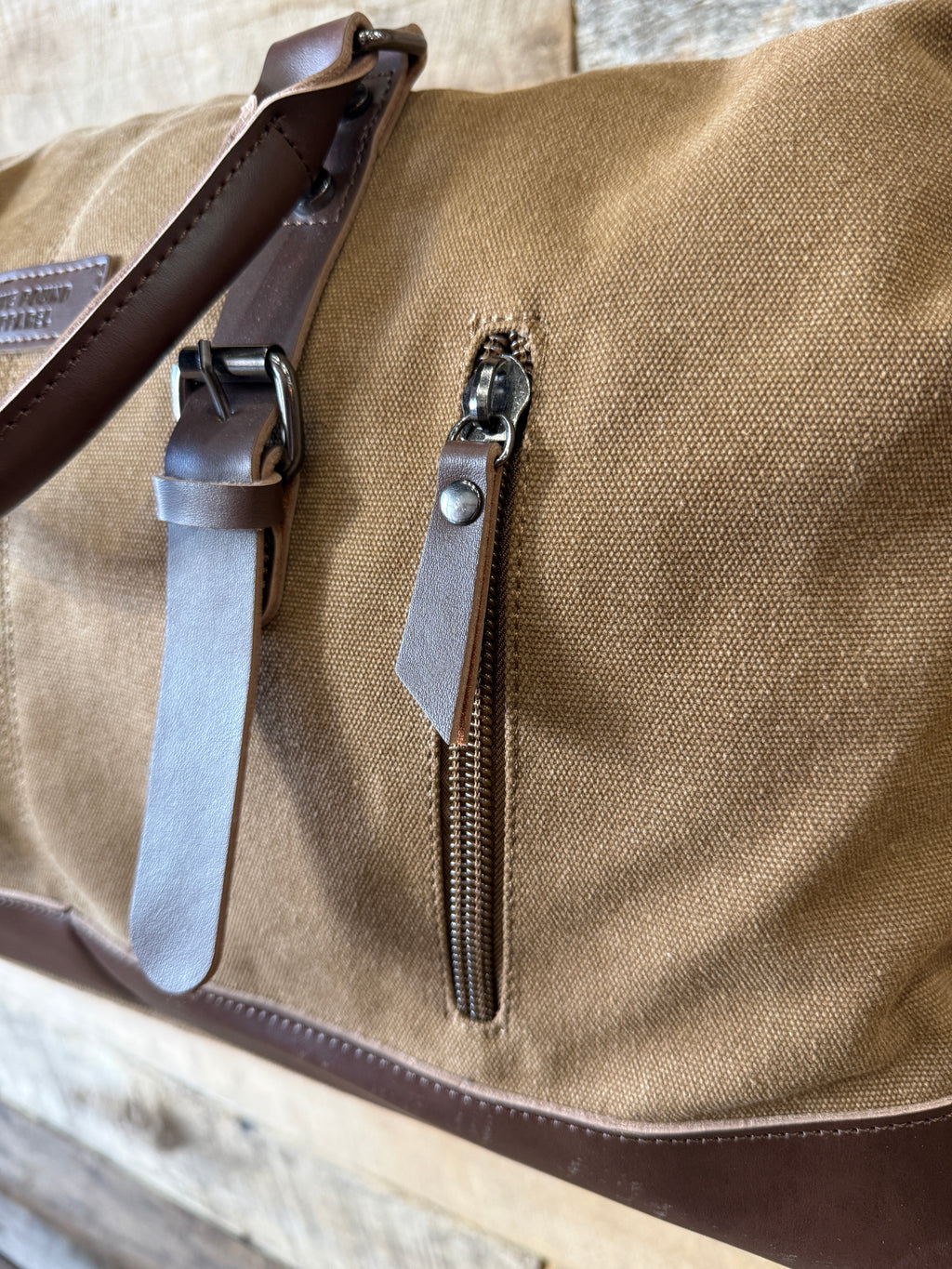 Canvas Leather Weekender Duffle Bag | Travel, Gym & Carry-On Bag
