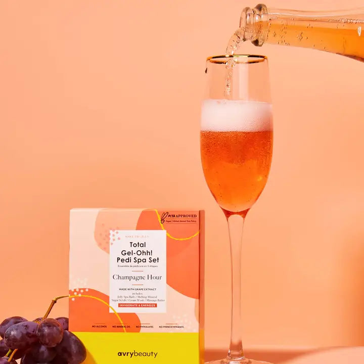 Champagne Hour Total Gel-Ohh! Pedi Spa Set