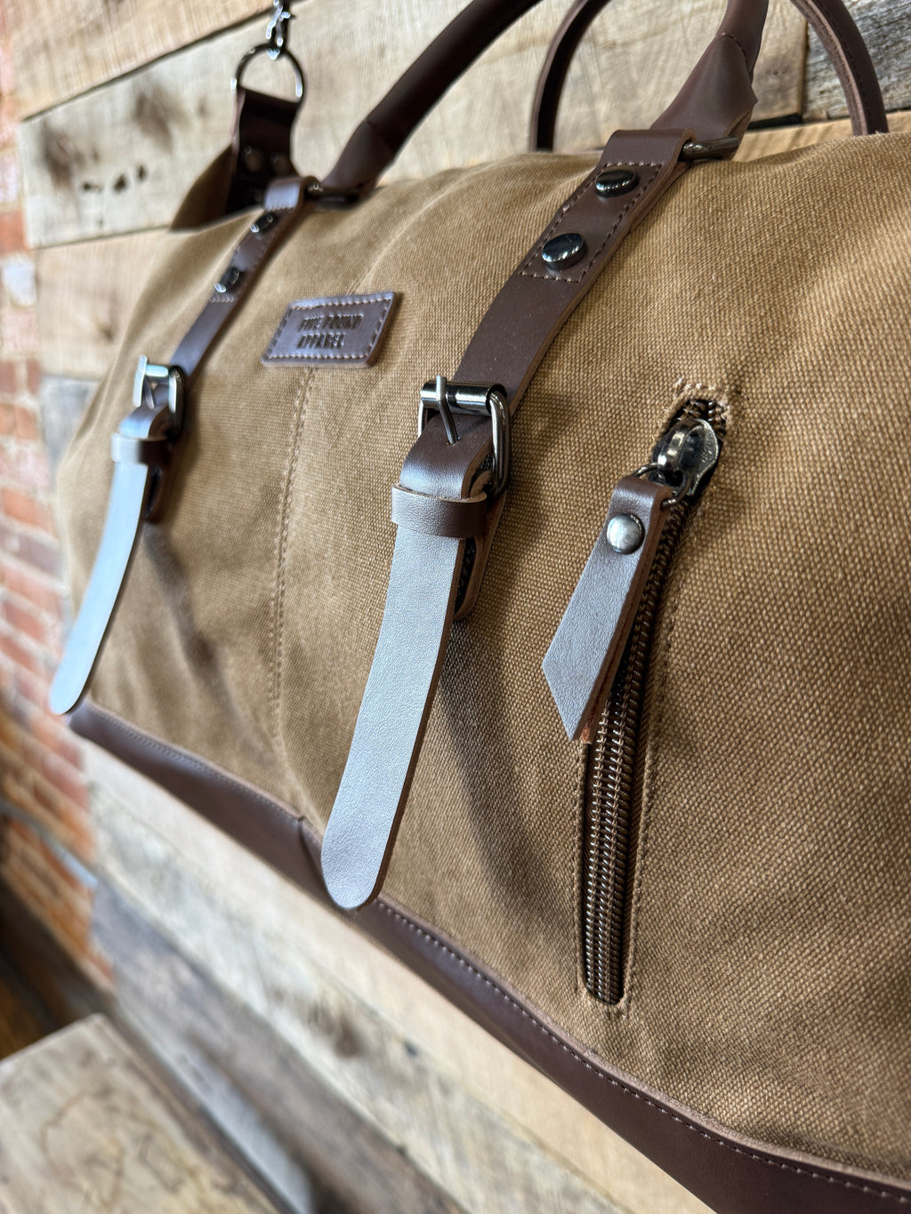 Canvas Leather Weekender Duffle Bag | Travel, Gym & Carry-On Bag