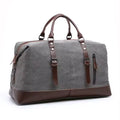 Canvas Leather Weekender Duffle Bag | Travel, Gym & Carry-On Bag