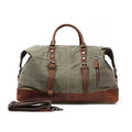 Canvas Leather Weekender Duffle Bag | Travel, Gym & Carry-On Bag