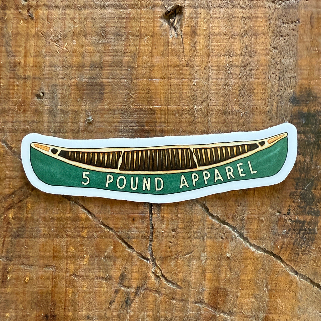 5# Apparel Canoe Sticker