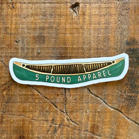 5# Apparel Canoe Sticker