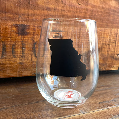 Missouri Wine Glass