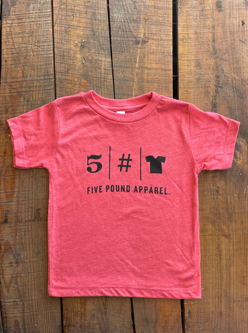 5# Logo Toddler Tee - Red