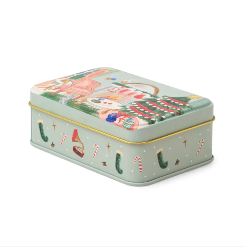 Christmas Tin Candle - Livingroom