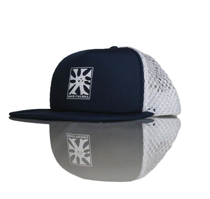 Sunwalker Hat - Navy/White