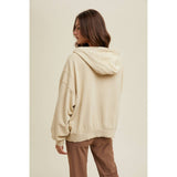 HALF-ZIP HOODED PULLOVER
