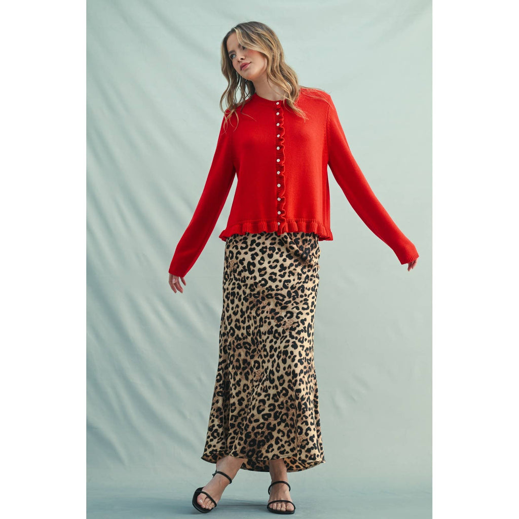 Frill Knit Cardigan
