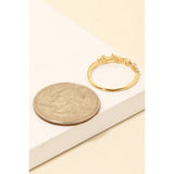 Cubic Zirconia Baguettes Band Ring