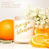 Orange Blossom: 8 oz Soy Wax Hand-Poured Candle