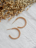 Twist Hoop Earrings | 14k Gold Fill & Sterling Silver