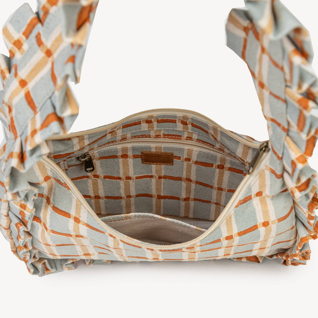 Momo Shoulder Bag - Powder Plaid