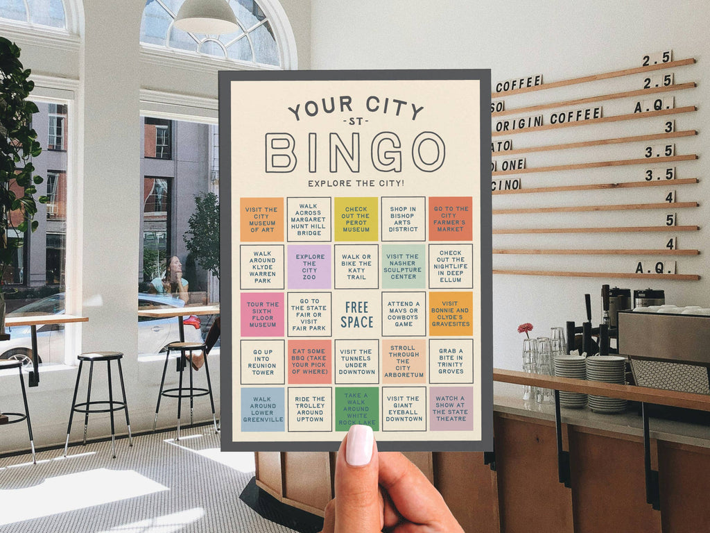 Custom City Explorer Bingo Card