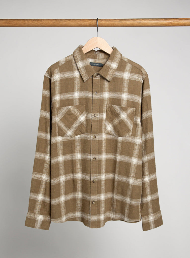 Ansel Shirt - Olive/Ivory