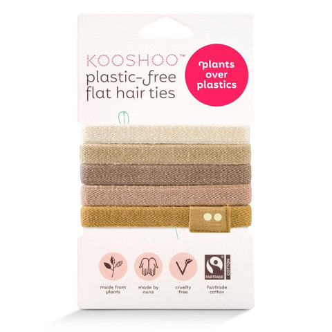 Plastic-free Flat Hair Ties - Blond