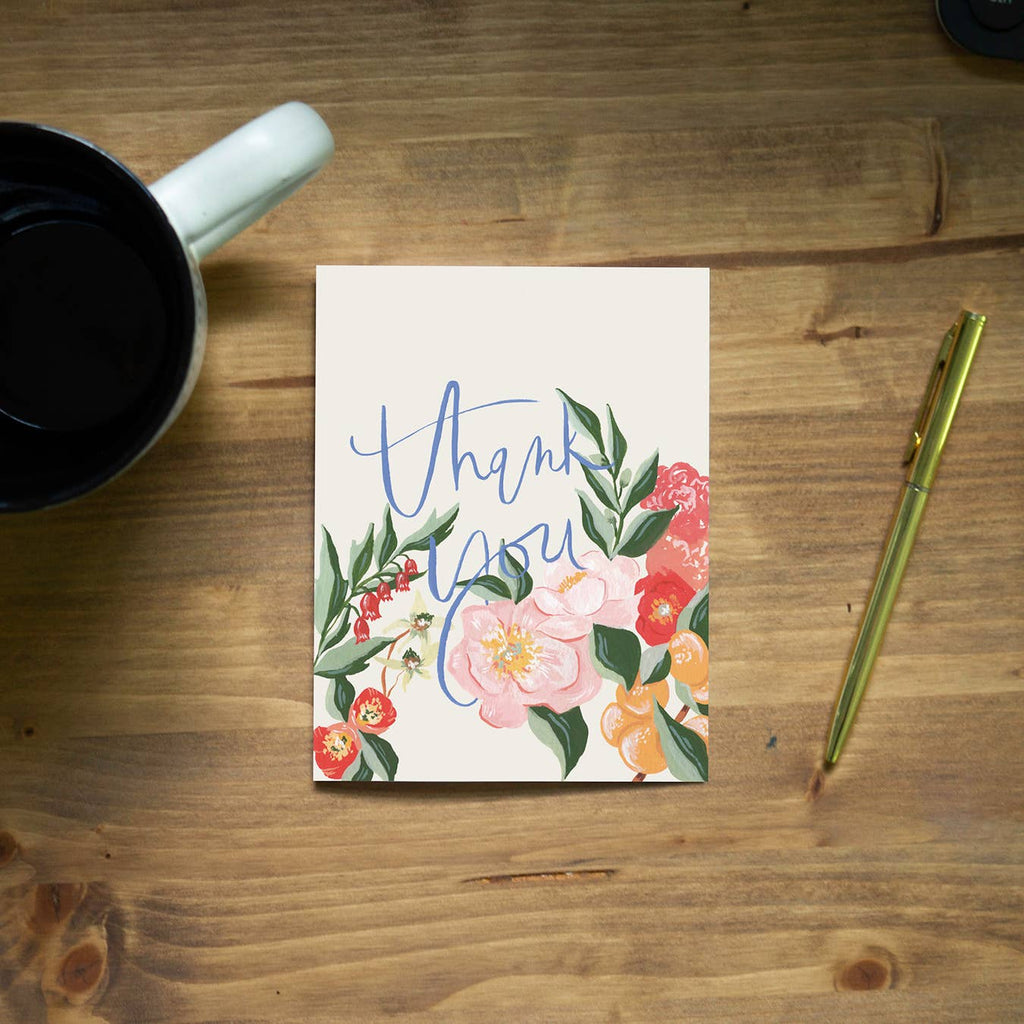 Orange Blossom Thank You Greeting Card