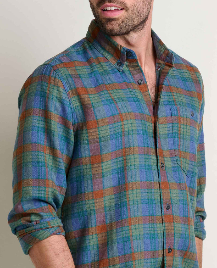 Airsmyth LS Shirt  - Dark Roast Windowpane