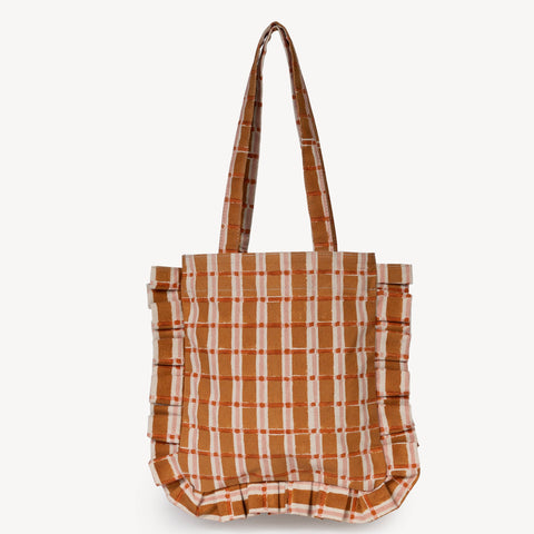 Momo Tote - Ember Plaid