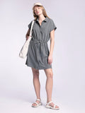 Billy Dress - Pewter Green