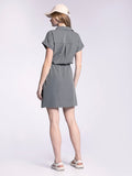 Billy Dress - Pewter Green