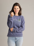 Gabriella Graphic Raglan Crew