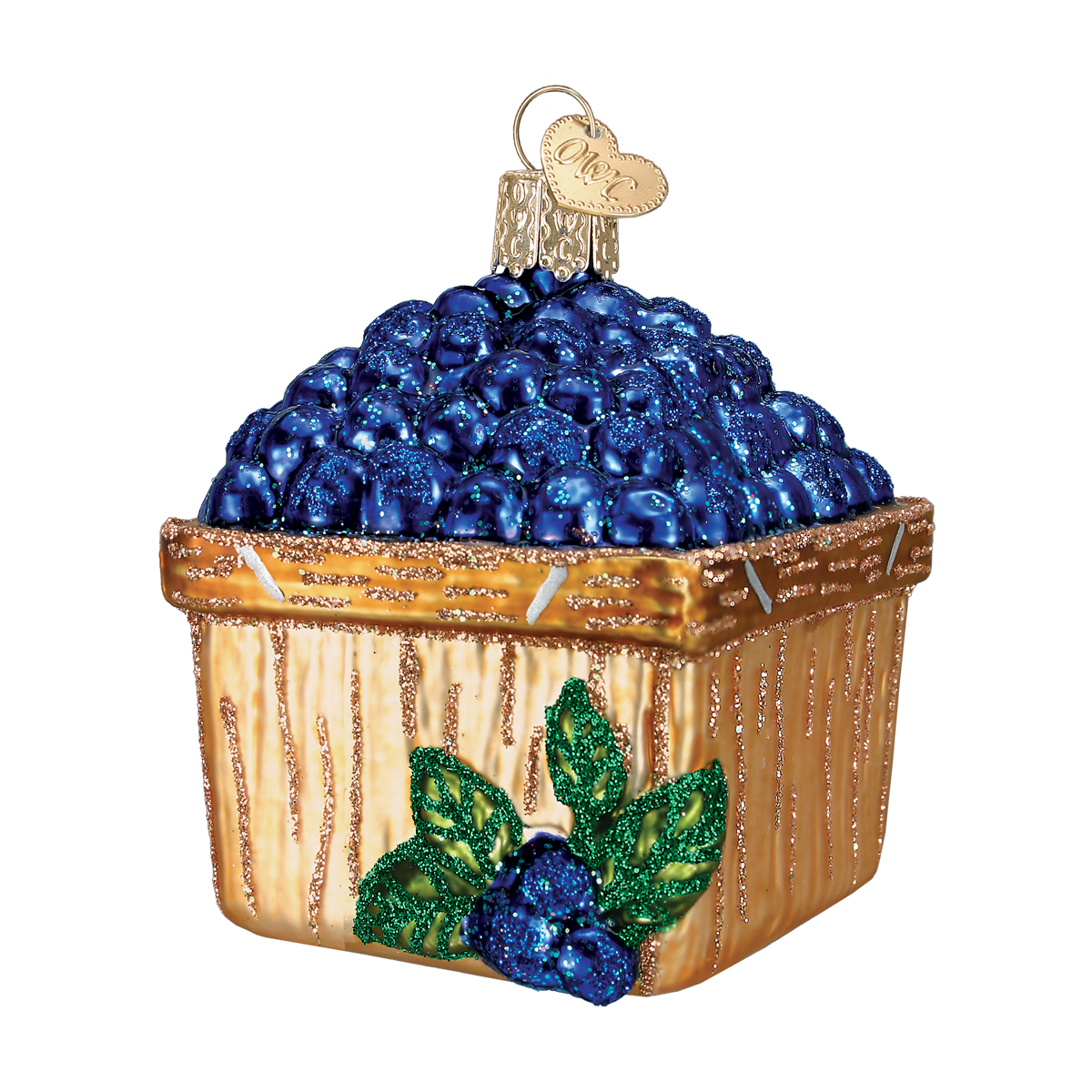 Basket Of Blueberries Ornament