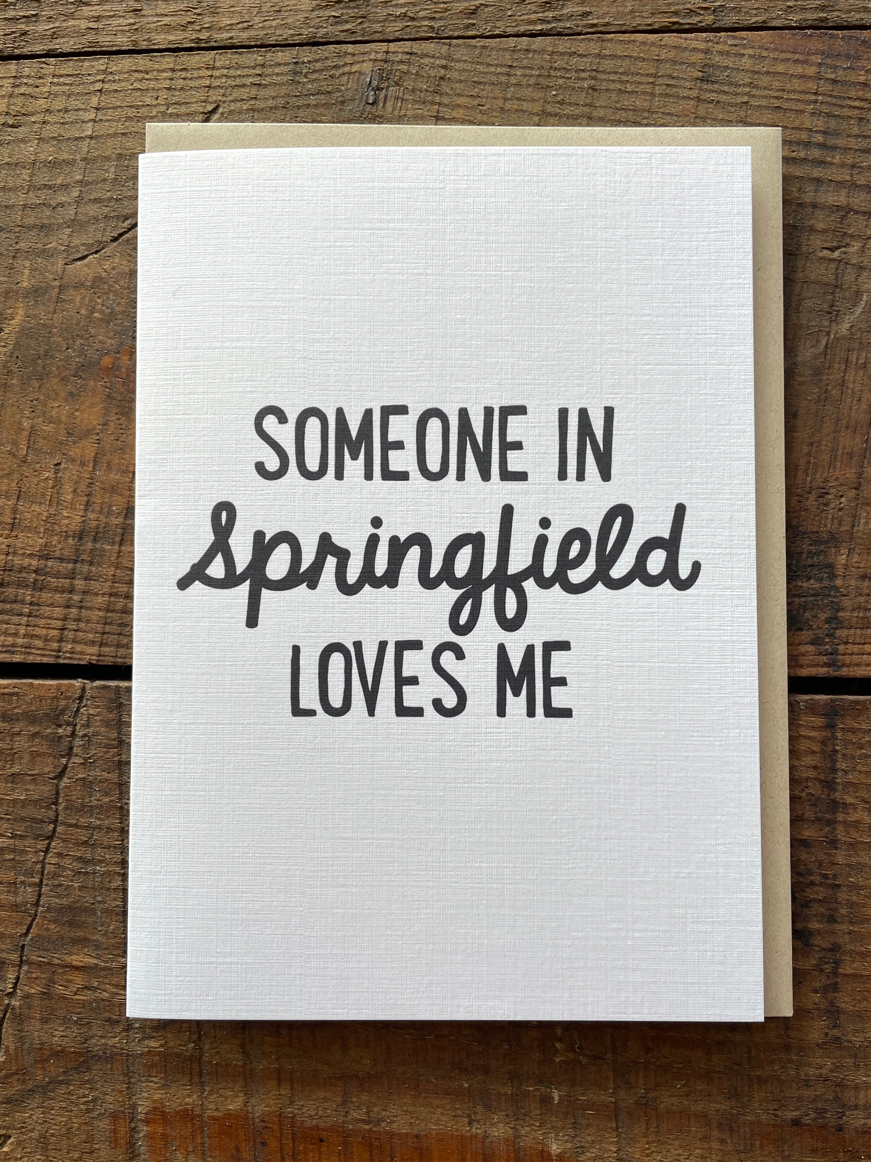 Personalized City Note Card - Someone Loves Me