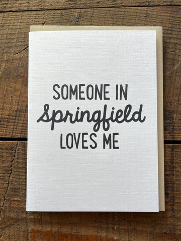 Personalized City Note Card - Someone Loves Me
