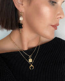 Andrea Gold Toggle Pendant Necklace