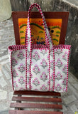 Handmade Cotton Quilted Market Bag