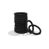 Plastic-free Round Hair Ties - Mini 12-pack - Black