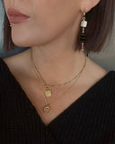 Andrea Gold Toggle Pendant Necklace