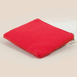 Gift Wrap Bow Seed Beaded Coin Purse