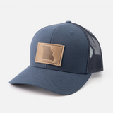 Missouri Leather Patch Trucker Hat