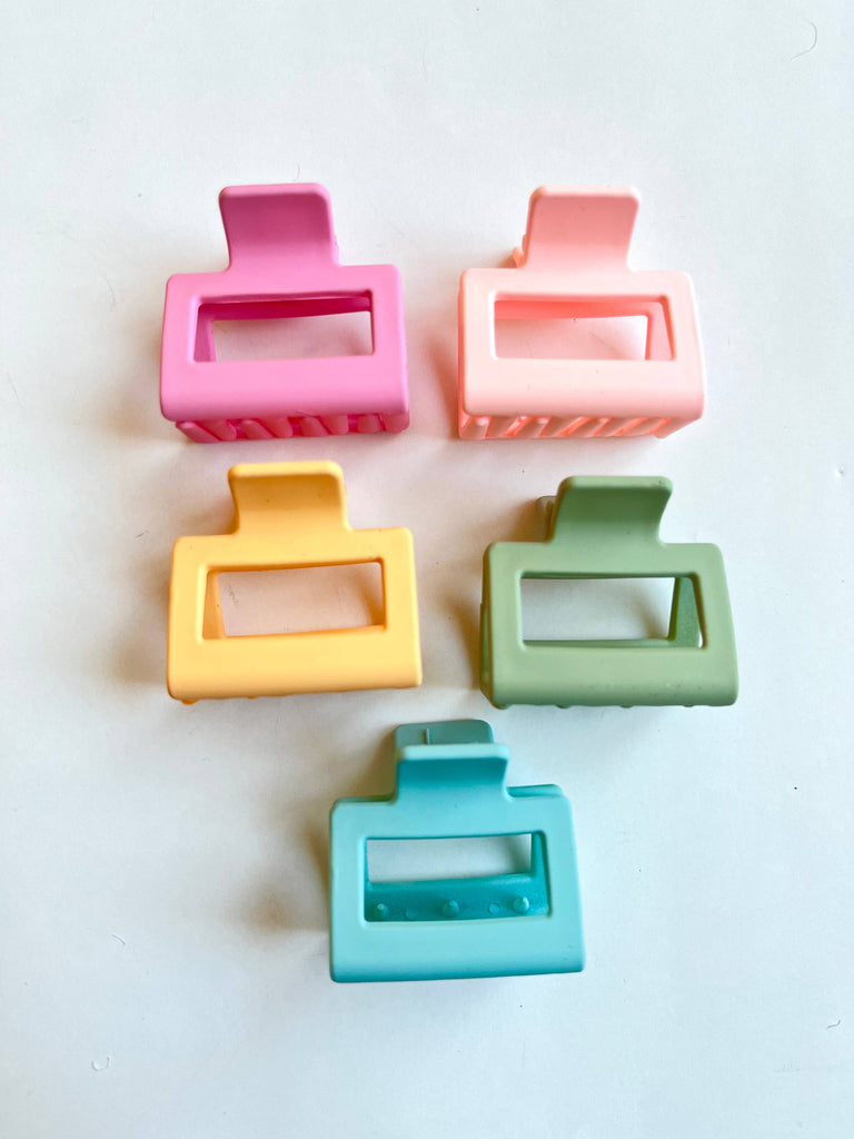 Small Square Hair Claw Clips - Fall /Thanksgiving