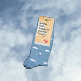 Socks that Support Mental Health (Floating Clouds)