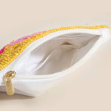 Vibrant Mushrooms Seed Beaded Coin Purse