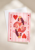 Queen of My Heart A2 Folded Greeting Card