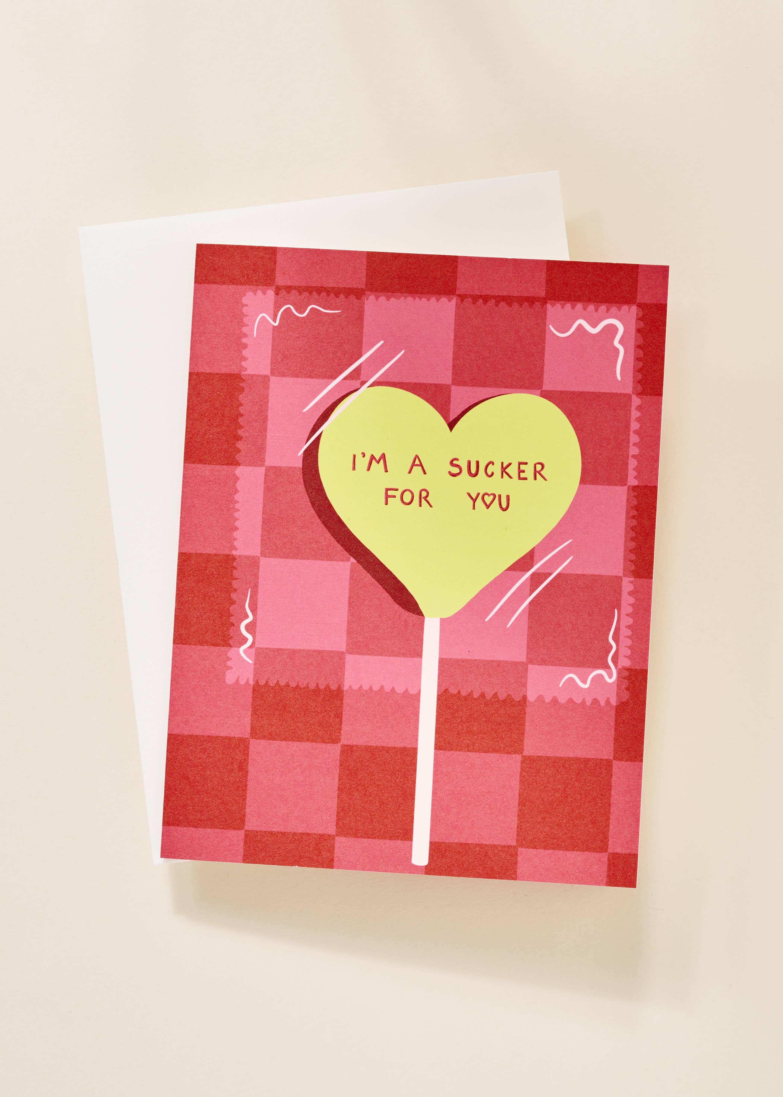 Sucker for You Folded Greeting Card