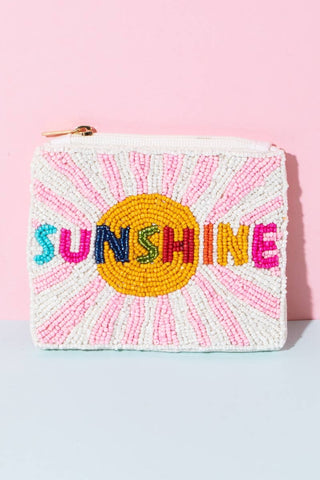 Sunshine Beaded Coin Purse