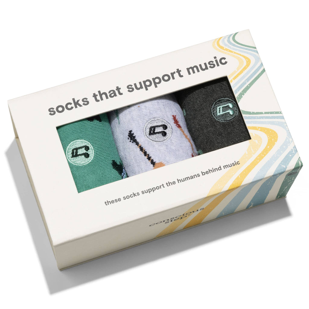Boxed Set Socks that Support Music