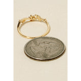 Cz Flower Band Ring