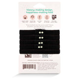Plastic-free Flat Hair Ties - Black
